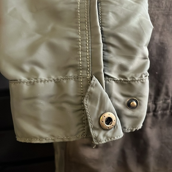 Lucky Brand Women’s Juniors Sz M Cargo Olive Green Jacket - Picture 8 of 10